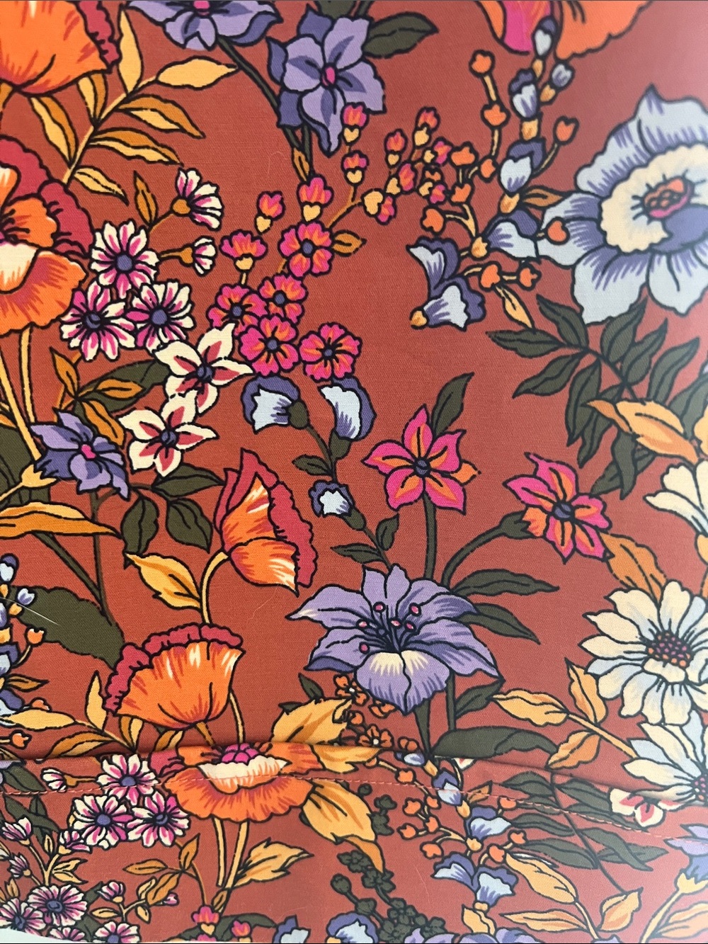 Anthropologie Maeve Floral Wide-Leg Pants with Multicolor Blooms - Picture 3 of 7